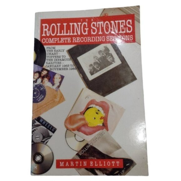 Vintage Softcover Book Rolling Stones Complete Recording Sessions Martin Elliott - Picture 1 of 6